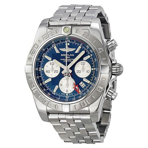 breitling chronomat gmt blue dial|breitling chronomat 44 retail price.